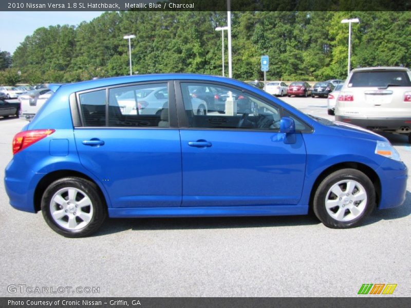 Metallic Blue / Charcoal 2010 Nissan Versa 1.8 SL Hatchback