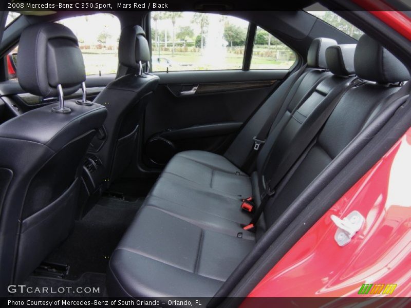 Mars Red / Black 2008 Mercedes-Benz C 350 Sport