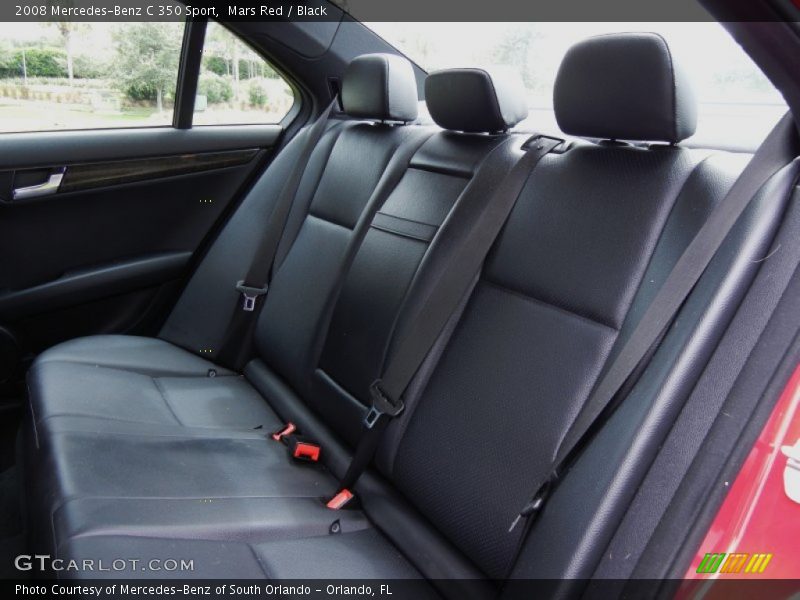 Mars Red / Black 2008 Mercedes-Benz C 350 Sport