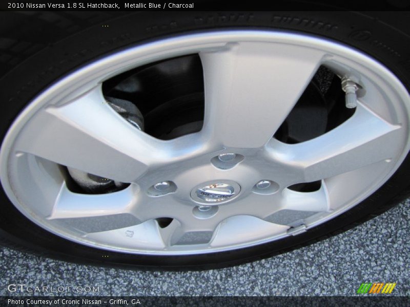 Metallic Blue / Charcoal 2010 Nissan Versa 1.8 SL Hatchback