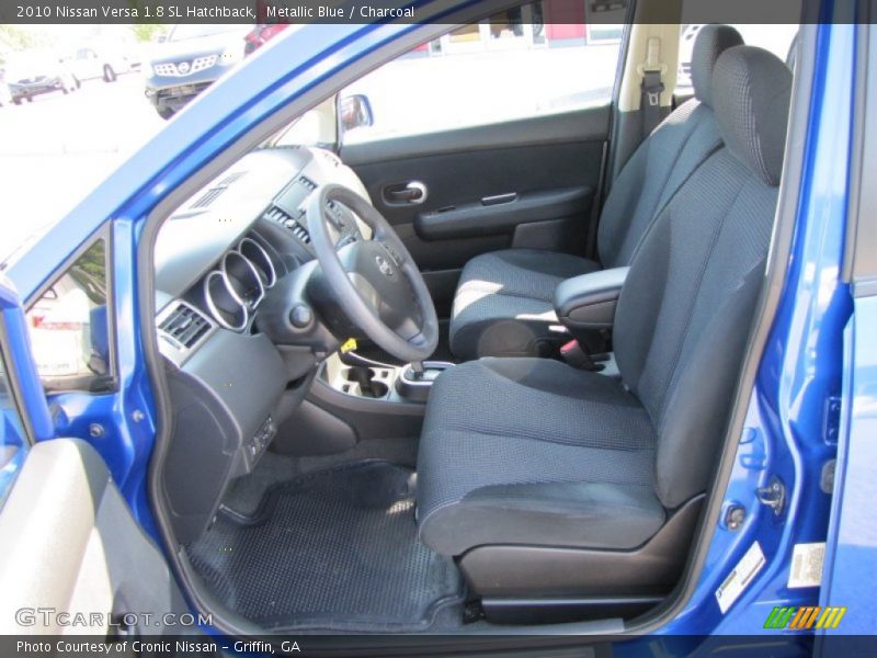 Metallic Blue / Charcoal 2010 Nissan Versa 1.8 SL Hatchback