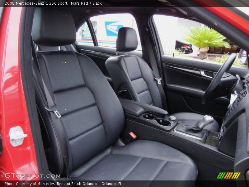 Mars Red / Black 2008 Mercedes-Benz C 350 Sport