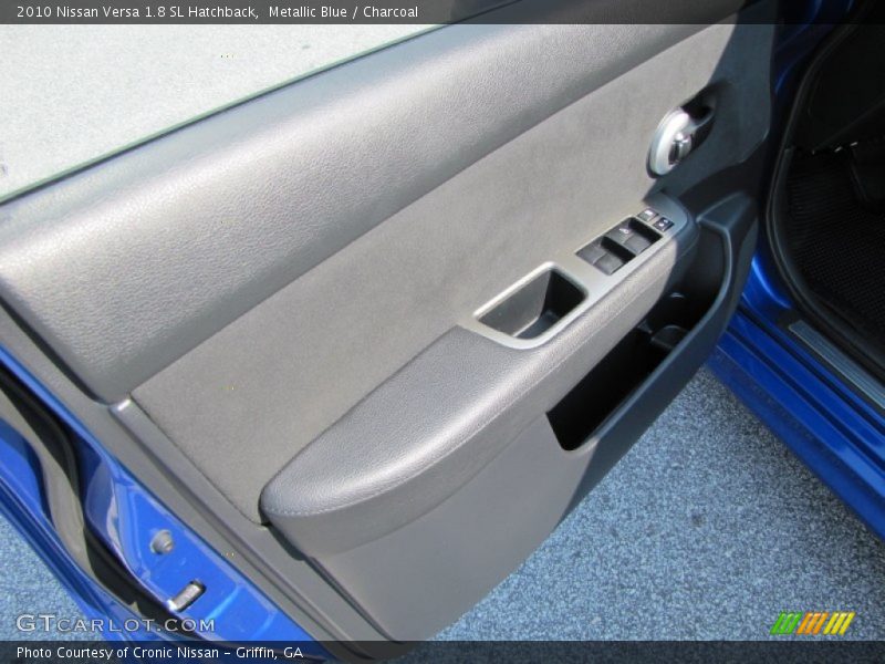 Metallic Blue / Charcoal 2010 Nissan Versa 1.8 SL Hatchback