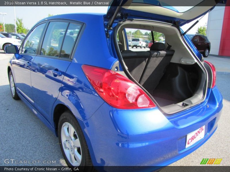 Metallic Blue / Charcoal 2010 Nissan Versa 1.8 SL Hatchback