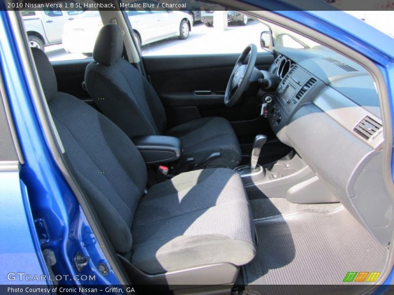 Metallic Blue / Charcoal 2010 Nissan Versa 1.8 SL Hatchback