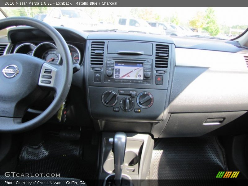 Metallic Blue / Charcoal 2010 Nissan Versa 1.8 SL Hatchback
