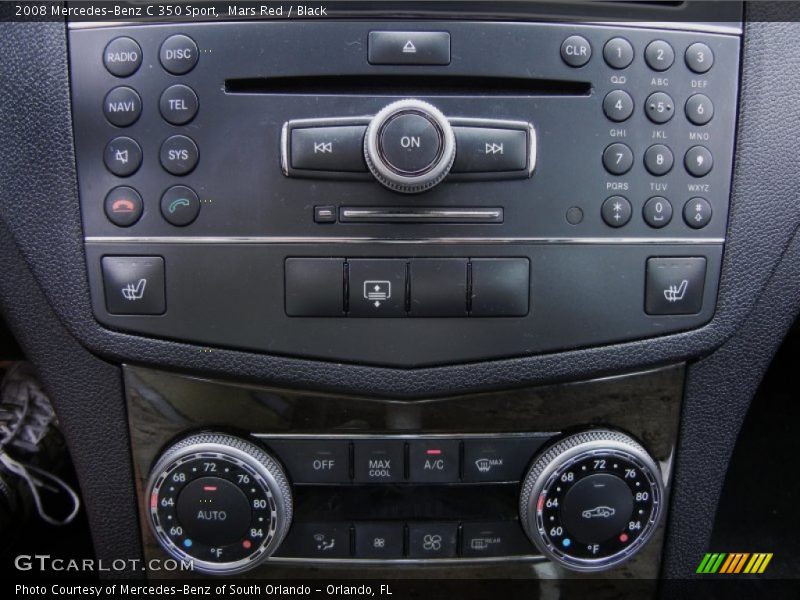 Mars Red / Black 2008 Mercedes-Benz C 350 Sport