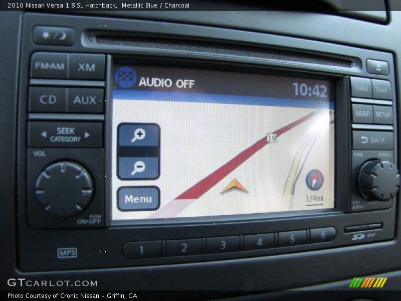 Metallic Blue / Charcoal 2010 Nissan Versa 1.8 SL Hatchback