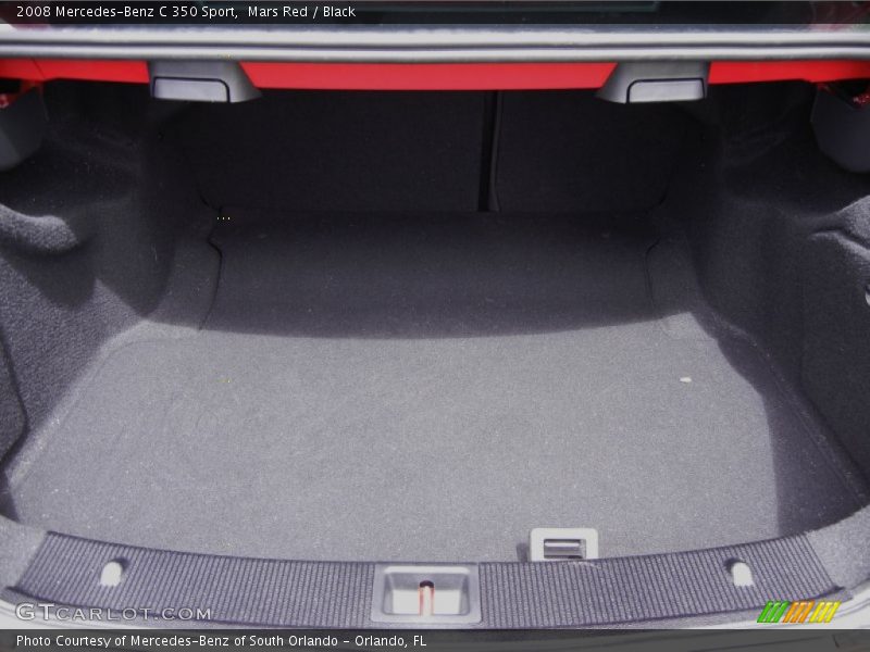 Mars Red / Black 2008 Mercedes-Benz C 350 Sport