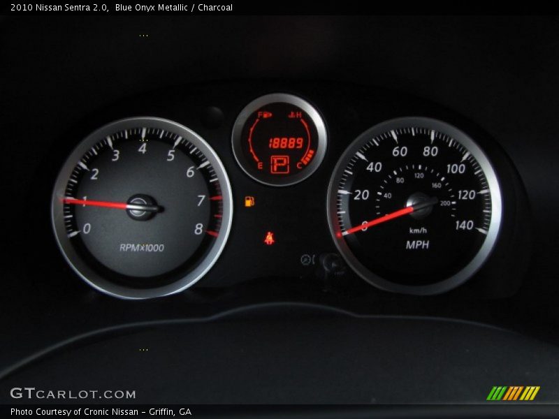 Blue Onyx Metallic / Charcoal 2010 Nissan Sentra 2.0
