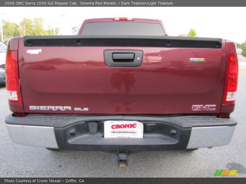 Sonoma Red Metallic / Dark Titanium/Light Titanium 2009 GMC Sierra 1500 SLE Regular Cab
