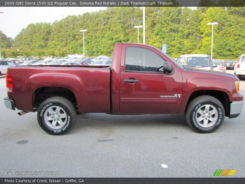 2009 Sierra 1500 SLE Regular Cab Sonoma Red Metallic