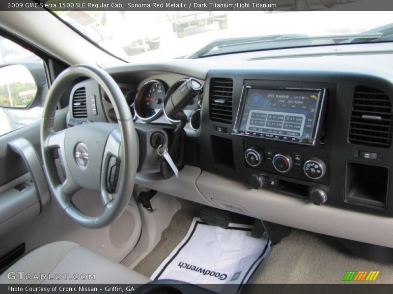 Sonoma Red Metallic / Dark Titanium/Light Titanium 2009 GMC Sierra 1500 SLE Regular Cab