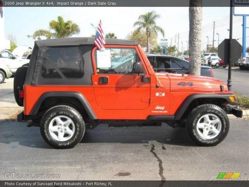 Impact Orange / Dark Slate Gray 2006 Jeep Wrangler X 4x4
