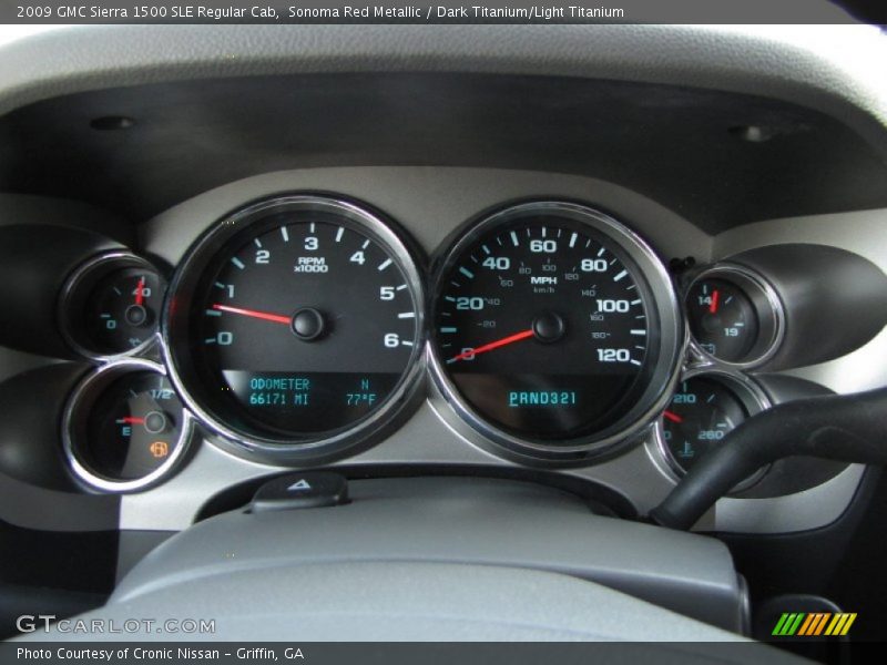  2009 Sierra 1500 SLE Regular Cab SLE Regular Cab Gauges