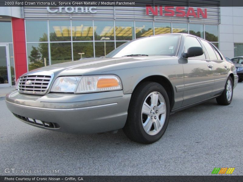 Spruce Green Metallic / Medium Parchment 2003 Ford Crown Victoria LX