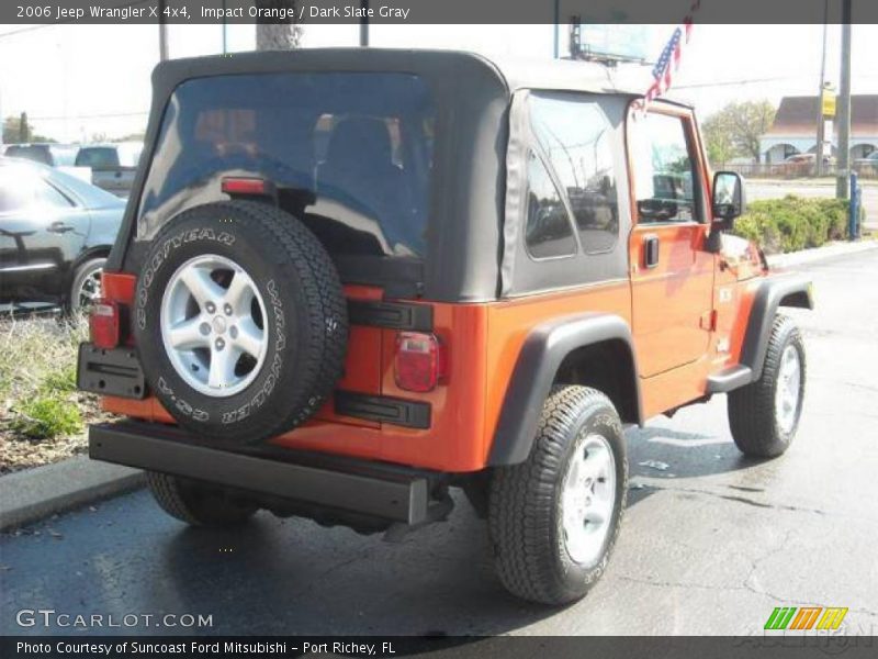 Impact Orange / Dark Slate Gray 2006 Jeep Wrangler X 4x4