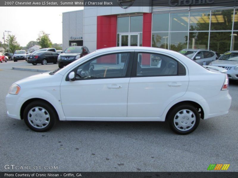 Summit White / Charcoal Black 2007 Chevrolet Aveo LS Sedan