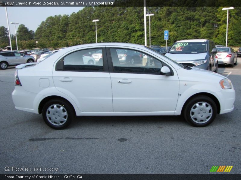 Summit White / Charcoal Black 2007 Chevrolet Aveo LS Sedan