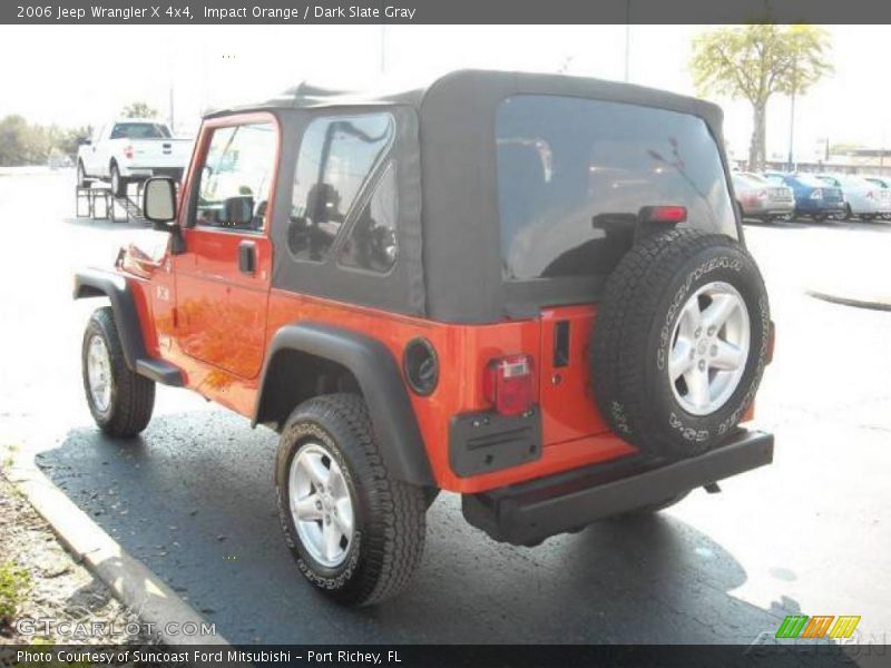 Impact Orange / Dark Slate Gray 2006 Jeep Wrangler X 4x4