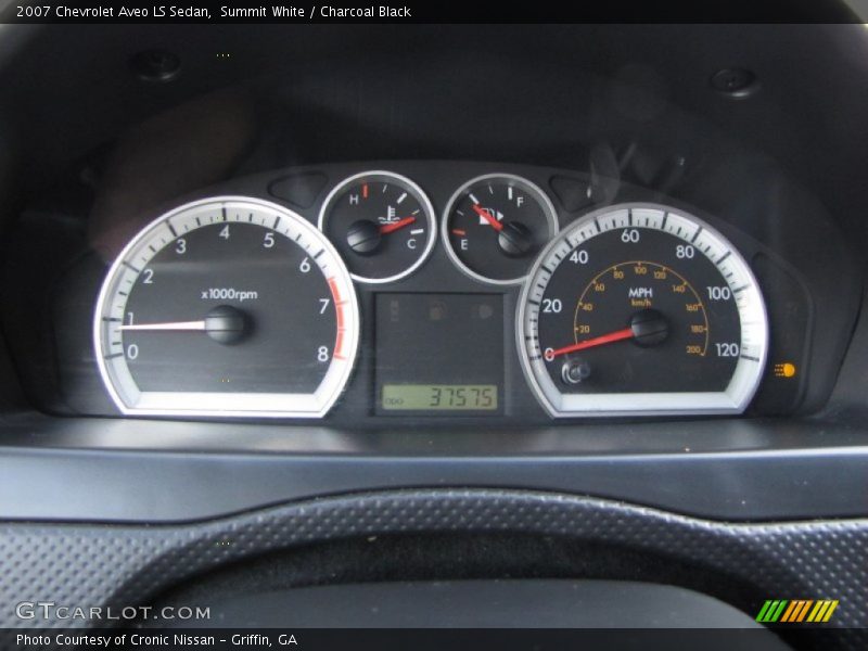 Summit White / Charcoal Black 2007 Chevrolet Aveo LS Sedan