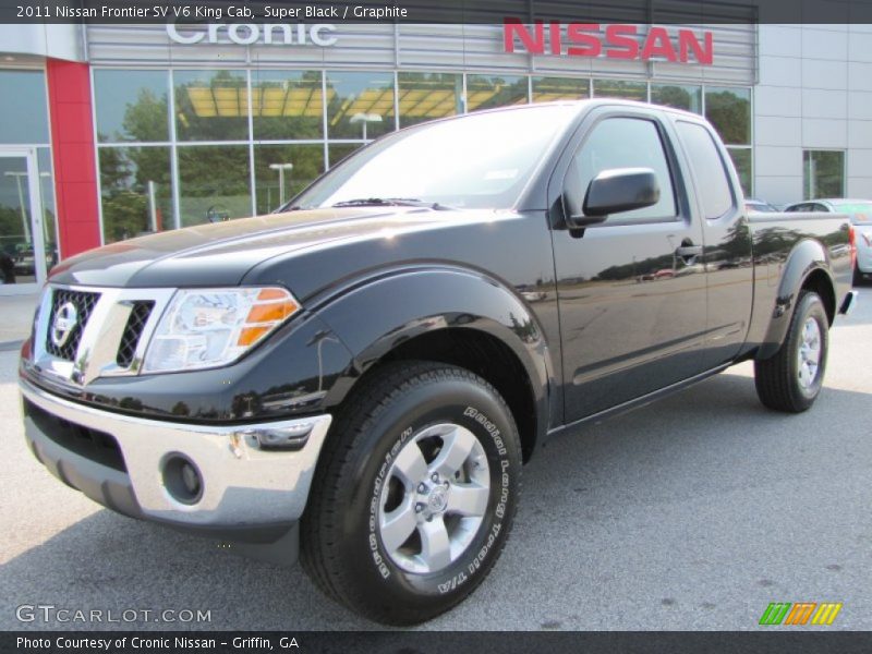 Super Black / Graphite 2011 Nissan Frontier SV V6 King Cab