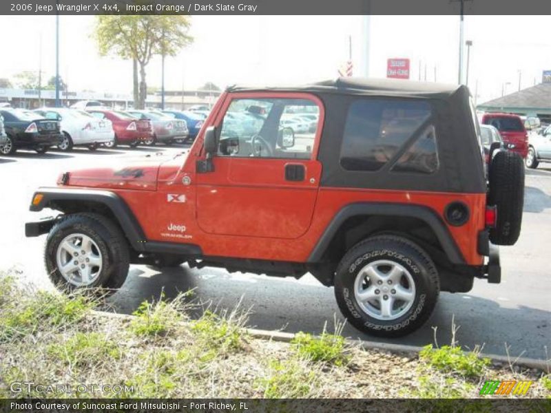 Impact Orange / Dark Slate Gray 2006 Jeep Wrangler X 4x4