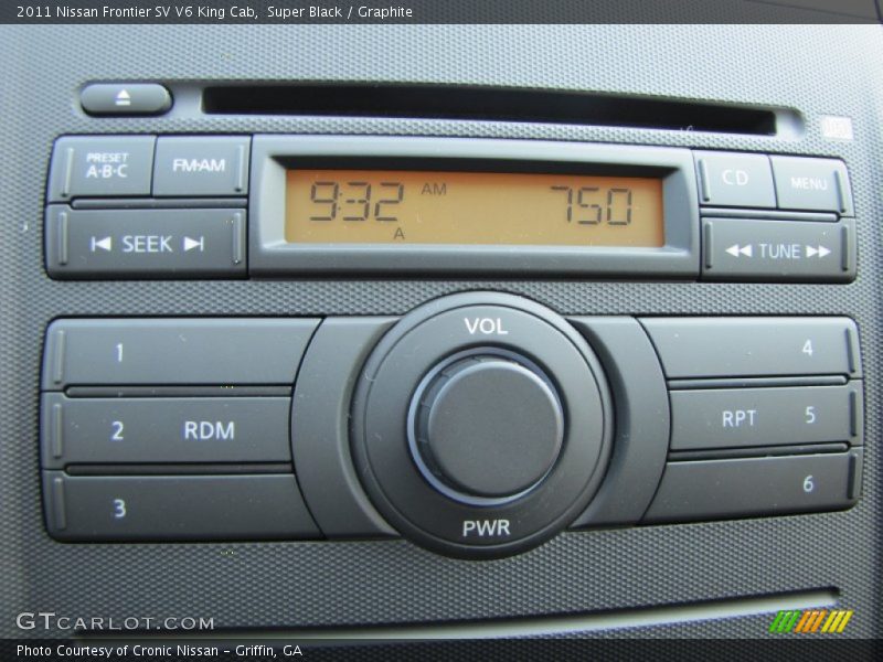 Super Black / Graphite 2011 Nissan Frontier SV V6 King Cab