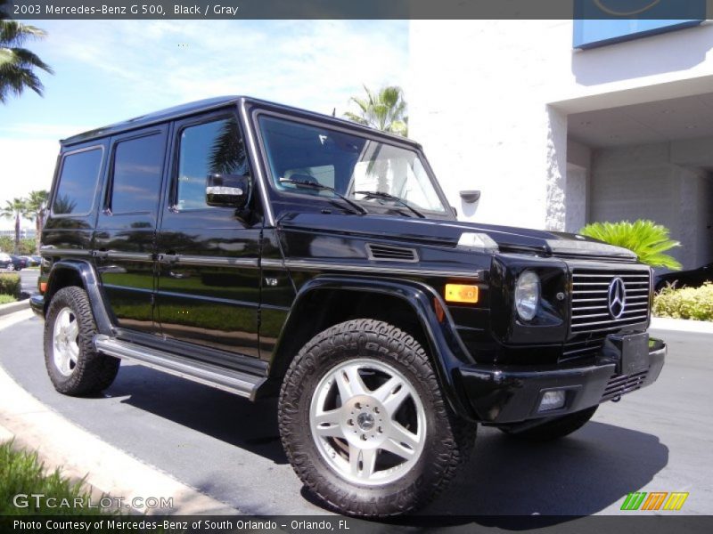 Black / Gray 2003 Mercedes-Benz G 500