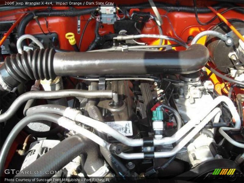 Impact Orange / Dark Slate Gray 2006 Jeep Wrangler X 4x4