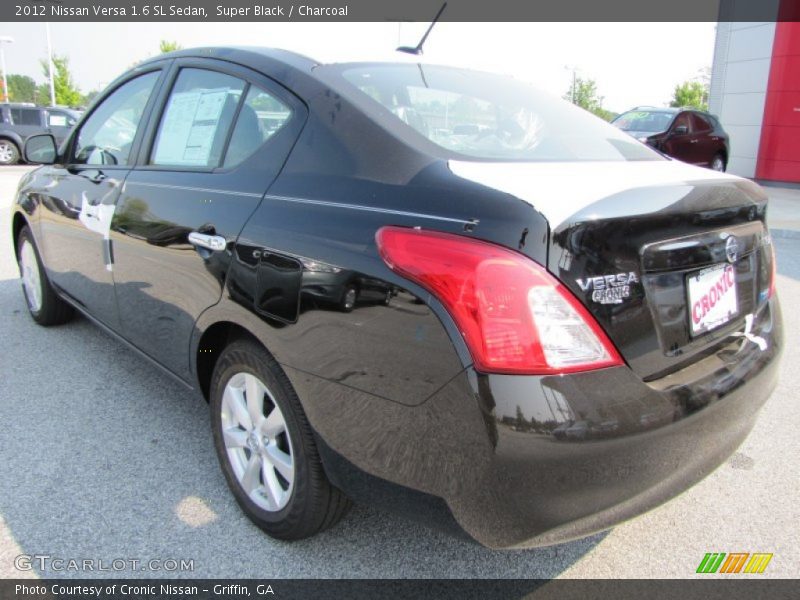Super Black / Charcoal 2012 Nissan Versa 1.6 SL Sedan