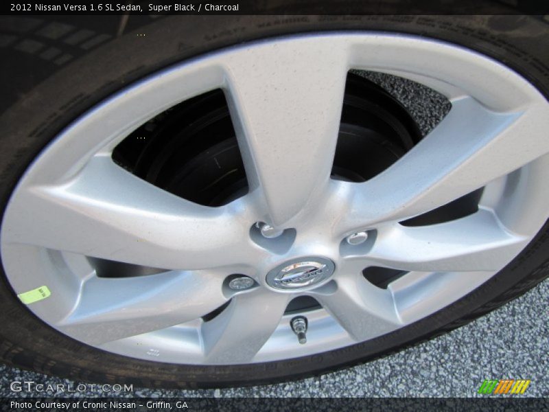Super Black / Charcoal 2012 Nissan Versa 1.6 SL Sedan
