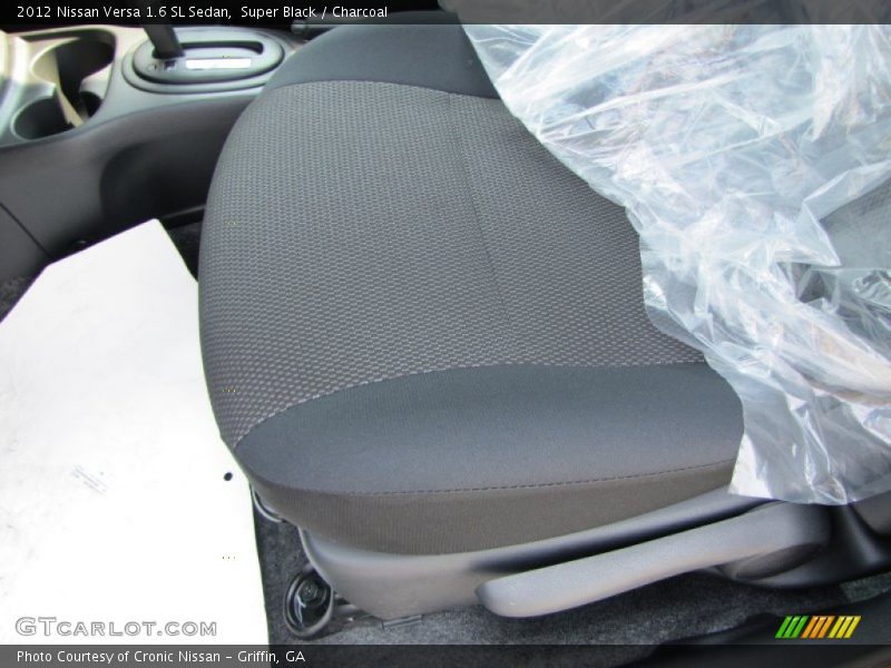 Super Black / Charcoal 2012 Nissan Versa 1.6 SL Sedan