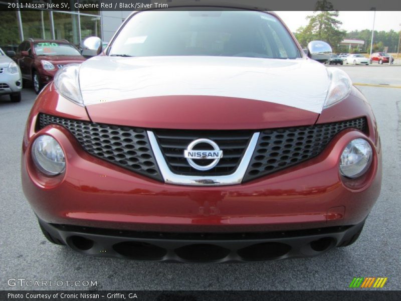 Cayenne Red / Black/Silver Trim 2011 Nissan Juke SV