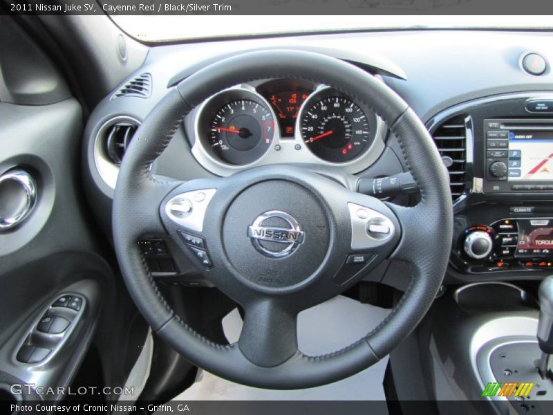 Cayenne Red / Black/Silver Trim 2011 Nissan Juke SV