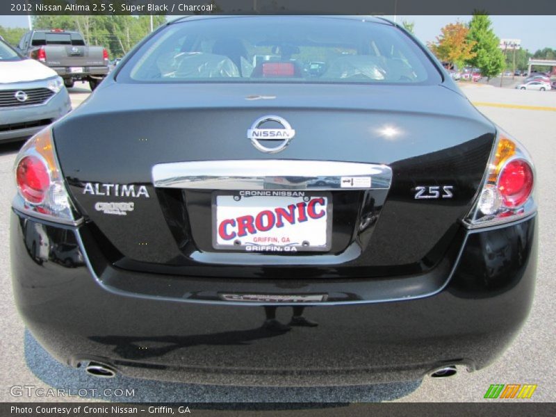 Super Black / Charcoal 2012 Nissan Altima 2.5 S