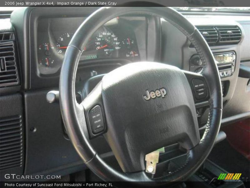 Impact Orange / Dark Slate Gray 2006 Jeep Wrangler X 4x4