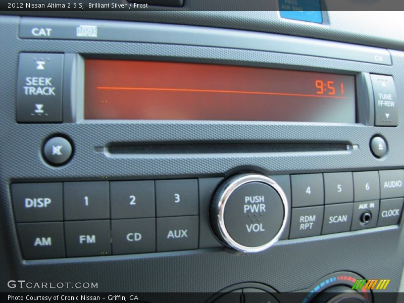 Audio System of 2012 Altima 2.5 S