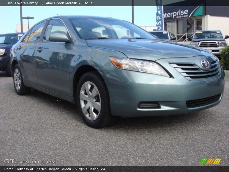 Aloe Green Metallic / Bisque 2009 Toyota Camry LE