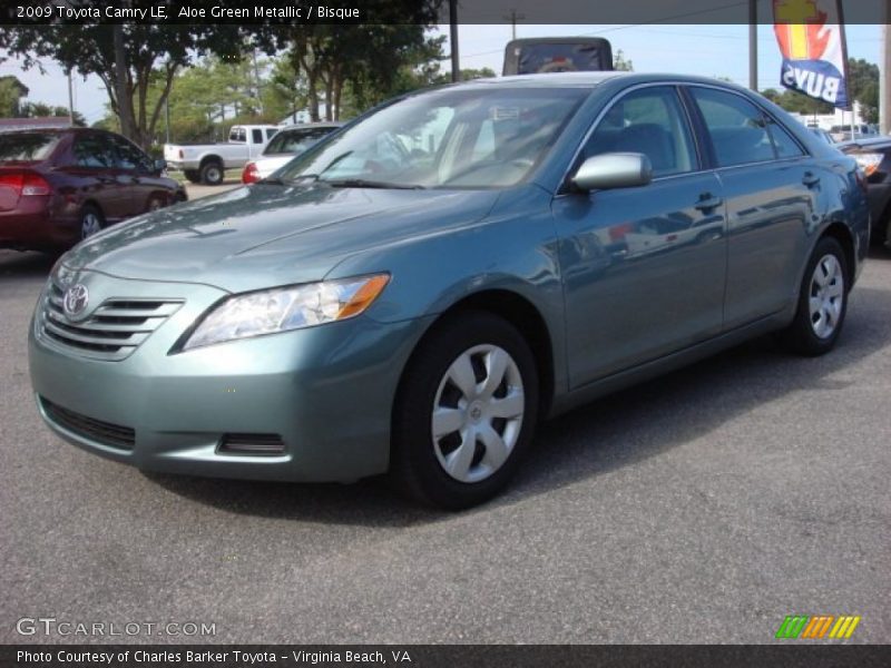 Aloe Green Metallic / Bisque 2009 Toyota Camry LE