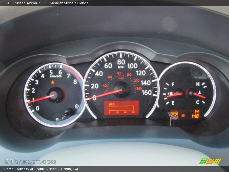  2012 Altima 2.5 S 2.5 S Gauges
