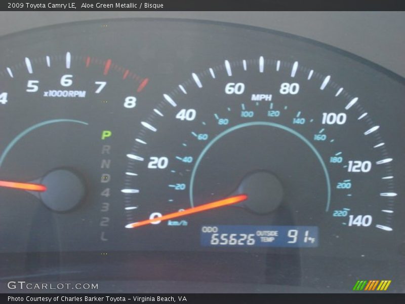 Aloe Green Metallic / Bisque 2009 Toyota Camry LE