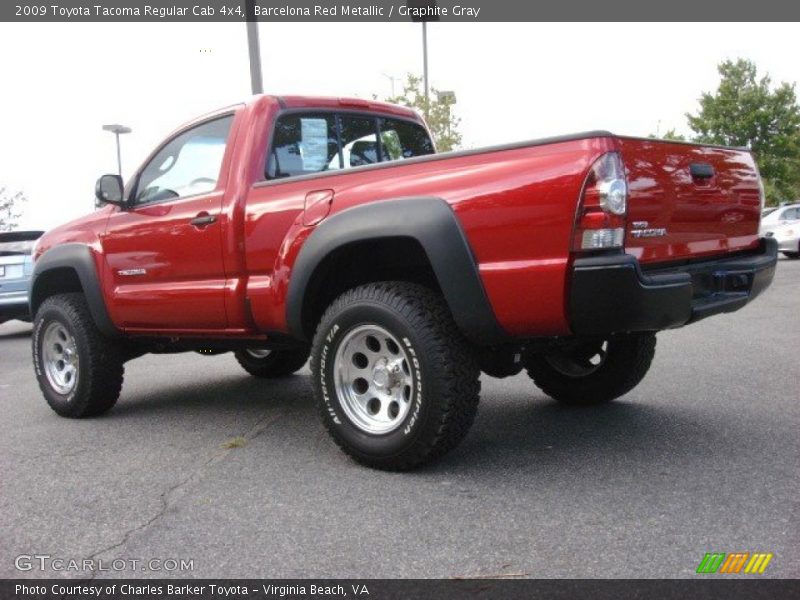 Barcelona Red Metallic / Graphite Gray 2009 Toyota Tacoma Regular Cab 4x4