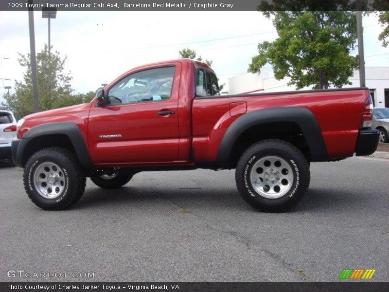  2009 Tacoma Regular Cab 4x4 Barcelona Red Metallic