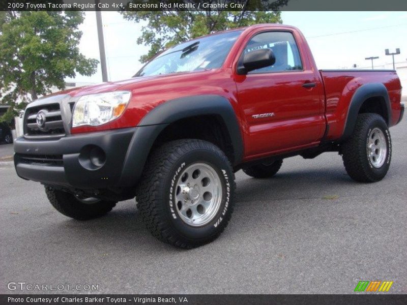  2009 Tacoma Regular Cab 4x4 Barcelona Red Metallic