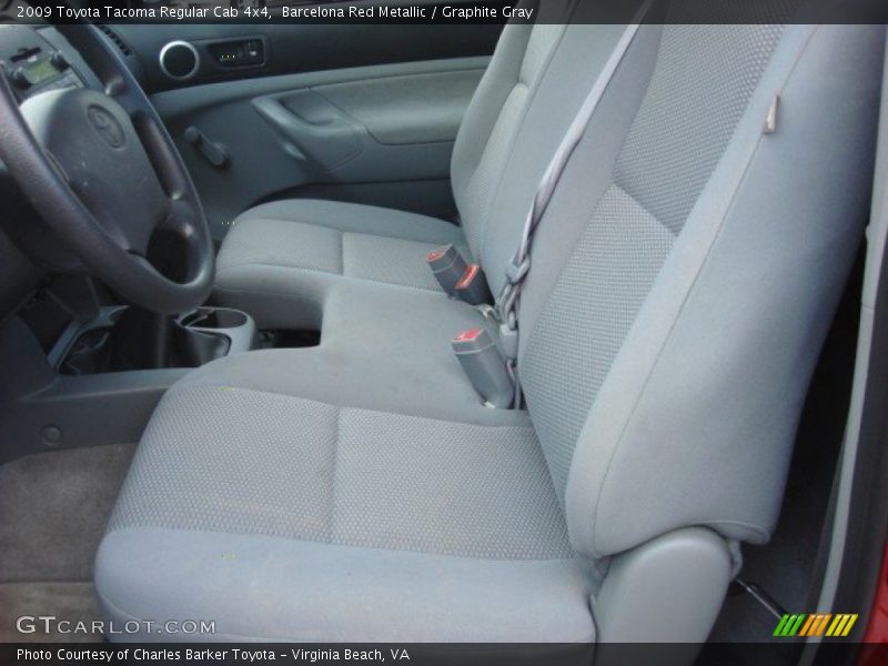  2009 Tacoma Regular Cab 4x4 Graphite Gray Interior