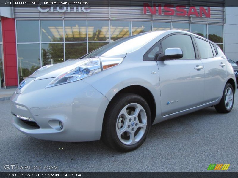 Brilliant Silver / Light Gray 2011 Nissan LEAF SL
