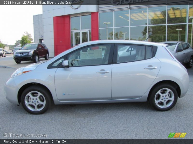Brilliant Silver / Light Gray 2011 Nissan LEAF SL