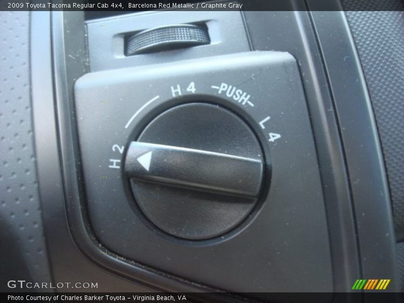 Controls of 2009 Tacoma Regular Cab 4x4