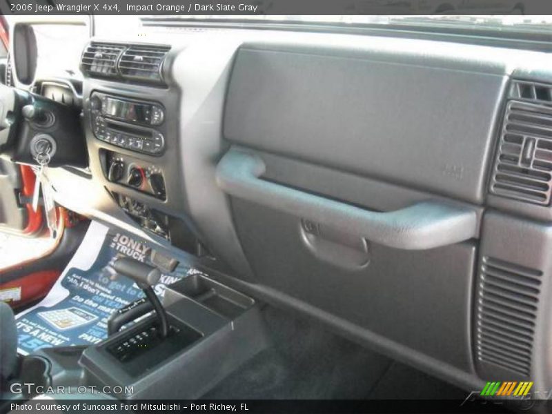 Impact Orange / Dark Slate Gray 2006 Jeep Wrangler X 4x4